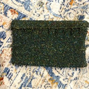 Vintage hand beaded small clutch
